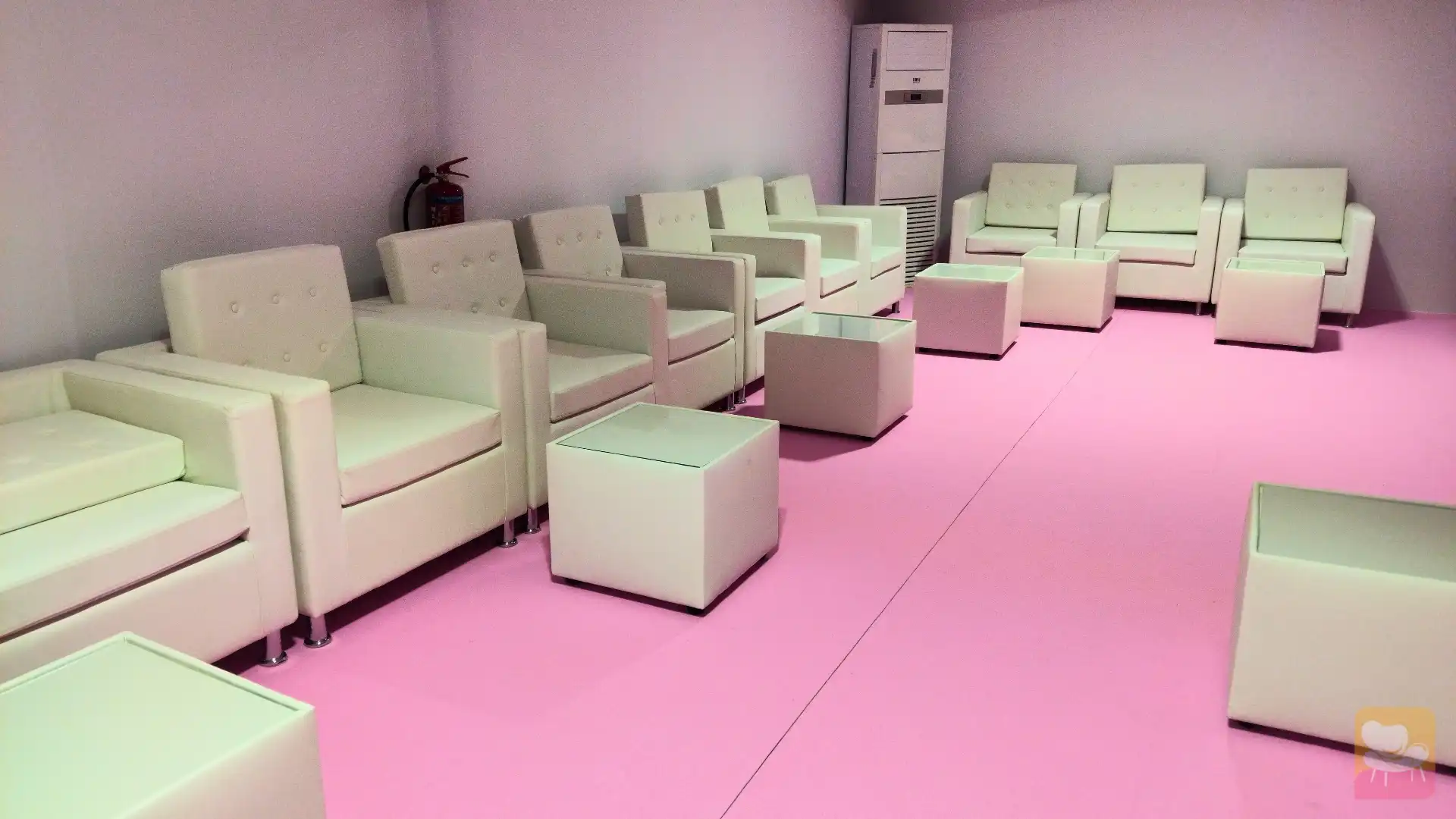 Executive One Seater Sofa and Alpha Coffee Tables - Preset Event Rentals