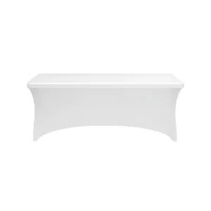 Banquet Rectangular Cover White