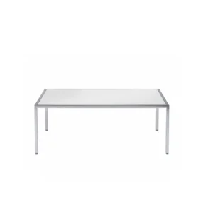 Chrome Rectangle Coffee Table Glass