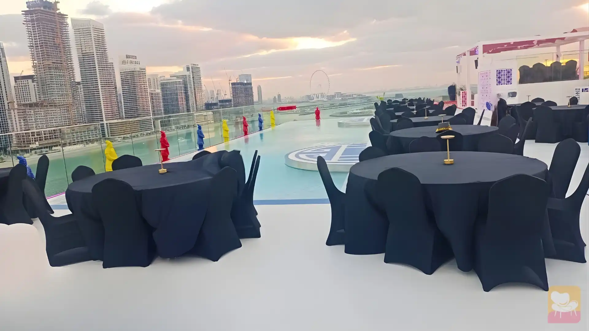 Preset Event Rentals - Banquet Chair and Table Setup