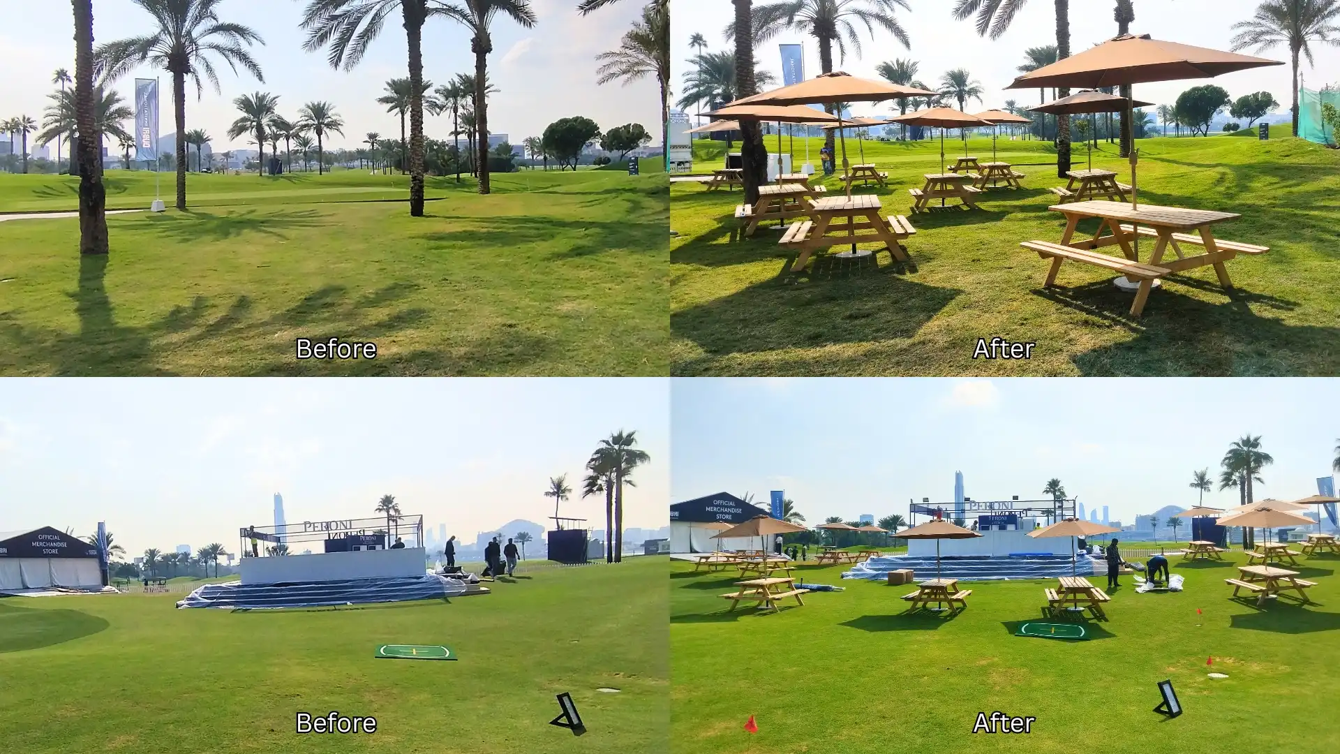 event setup before afters