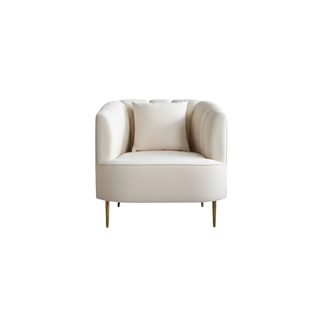 Luna One Seater Sofa Beige