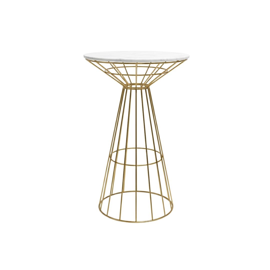 Wire Cocktail Table Gold