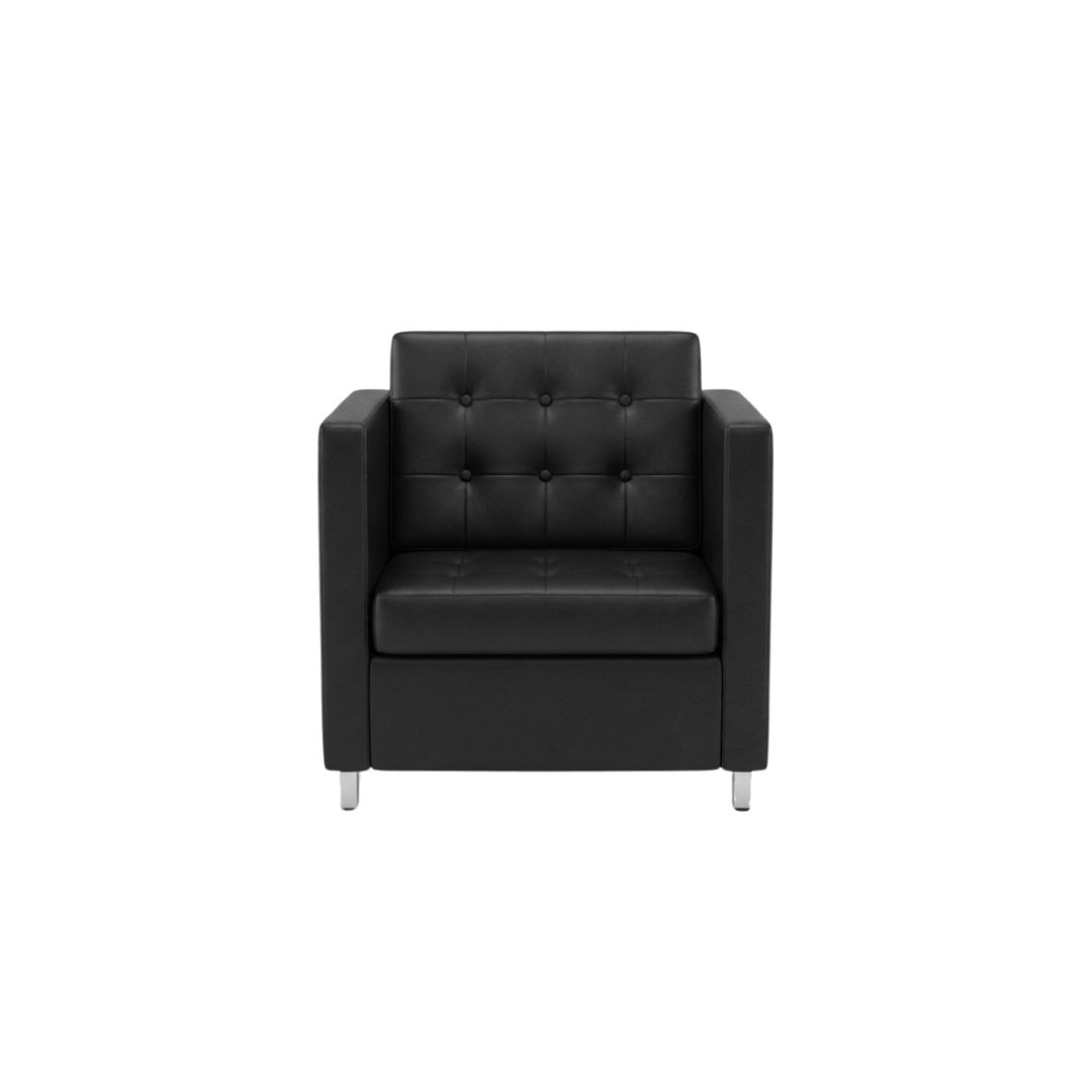 Executive One Seater Sofa Black