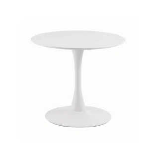 Nova Pedestal Table White