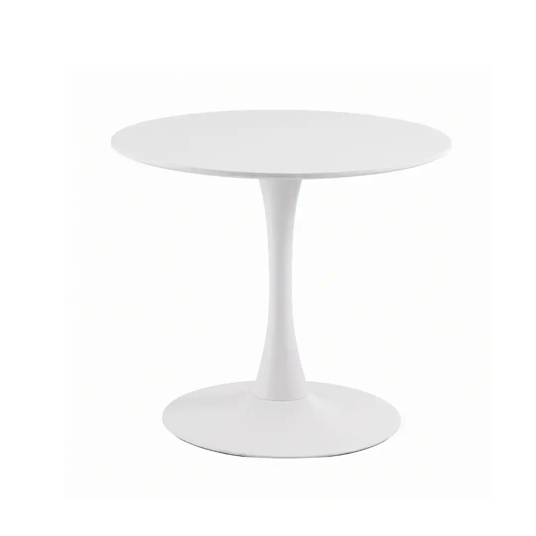 Nova Pedestal Table White