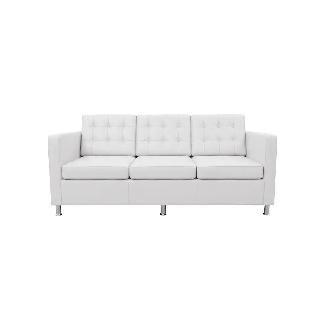 Executive Three Seater Sofa White